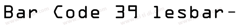 Bar Code 39 lesbar字体转换
